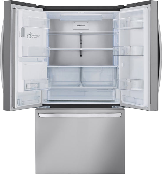 LG 36 Inch French Door Refrigerator with 31 cu. ft. Capacity, Stainless Steel