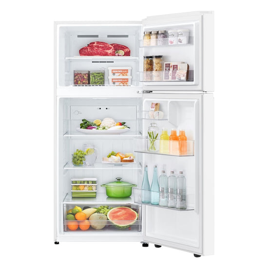 LG 28 Inch Top Freezer Refrigerator, 18 cu. ft., White