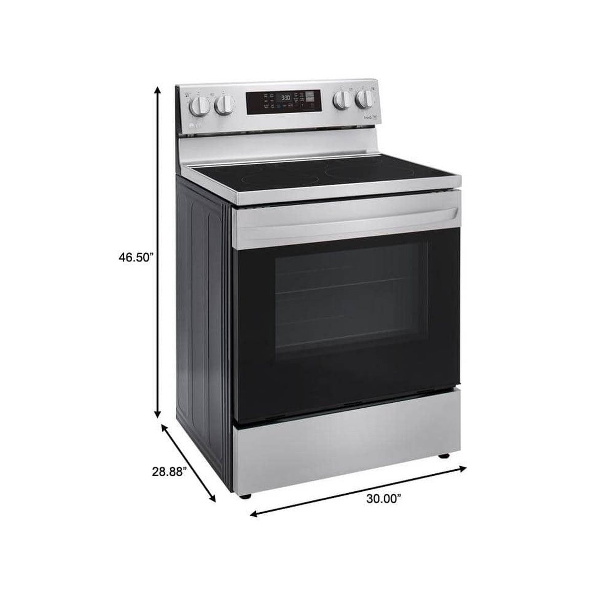 LG 30 Inch Electric Range with AirFry, 6.3 cu. ft.