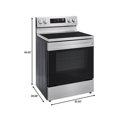 LG 30 Inch Electric Range with AirFry, 6.3 cu. ft.
