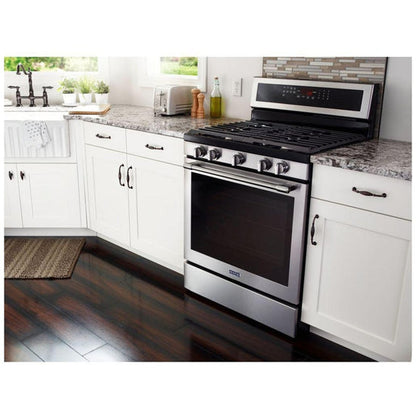 Maytag 30 Inch Freestanding Gas Range, Fingerprint Resistant Stainles