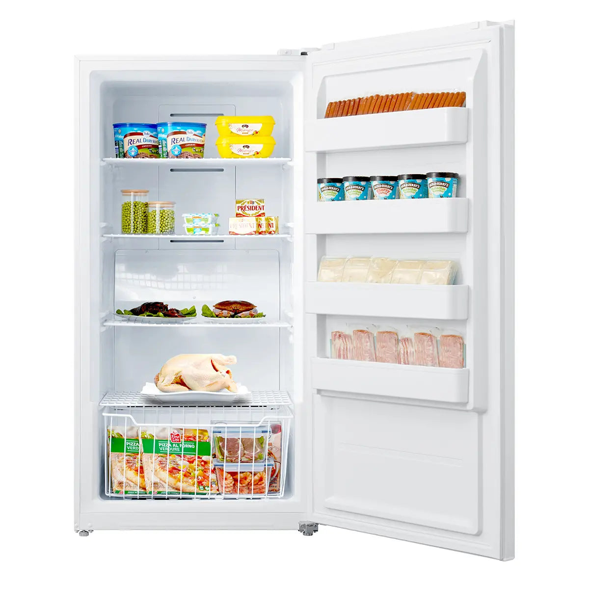 Midea 17 Cu. Ft. 33" Convertible 2-in-1 Upright Freezer/Fridge