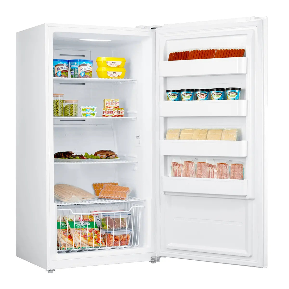 Midea 17 Cu. Ft. 33" Convertible 2-in-1 Upright Freezer/Fridge