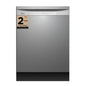 Midea 24” Front Control Hybrid Tub Dishwasher in Stainless Steel