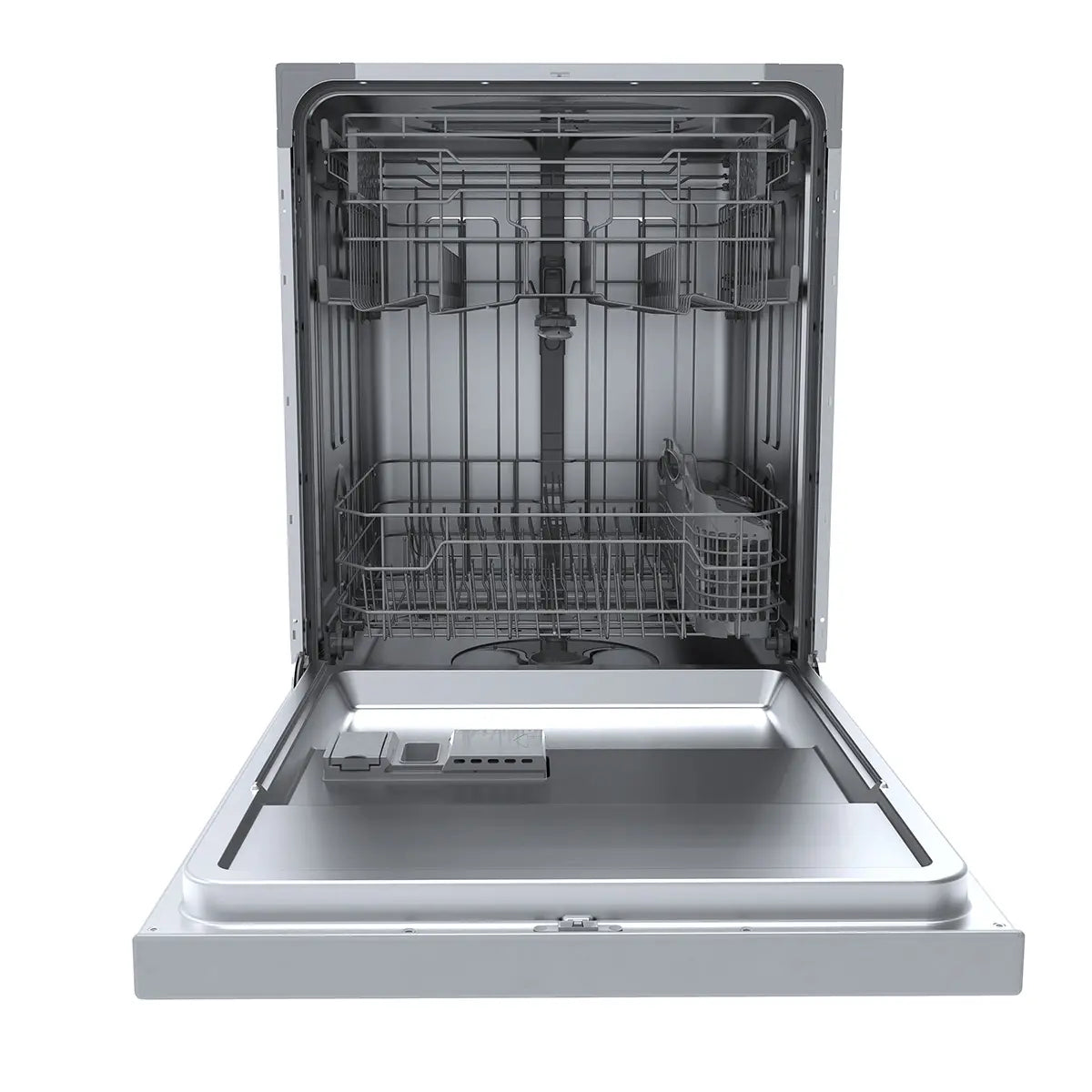 Midea 24” Front Control Hybrid Tub Dishwasher in Stainless Steel