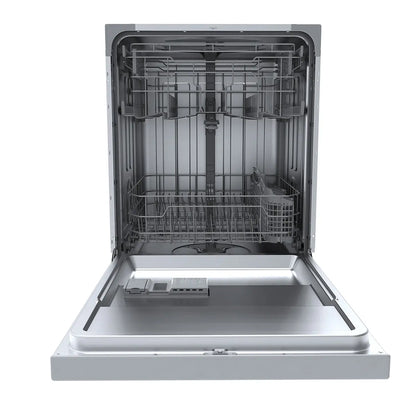 Midea 24” Front Control Hybrid Tub Dishwasher in Stainless Steel