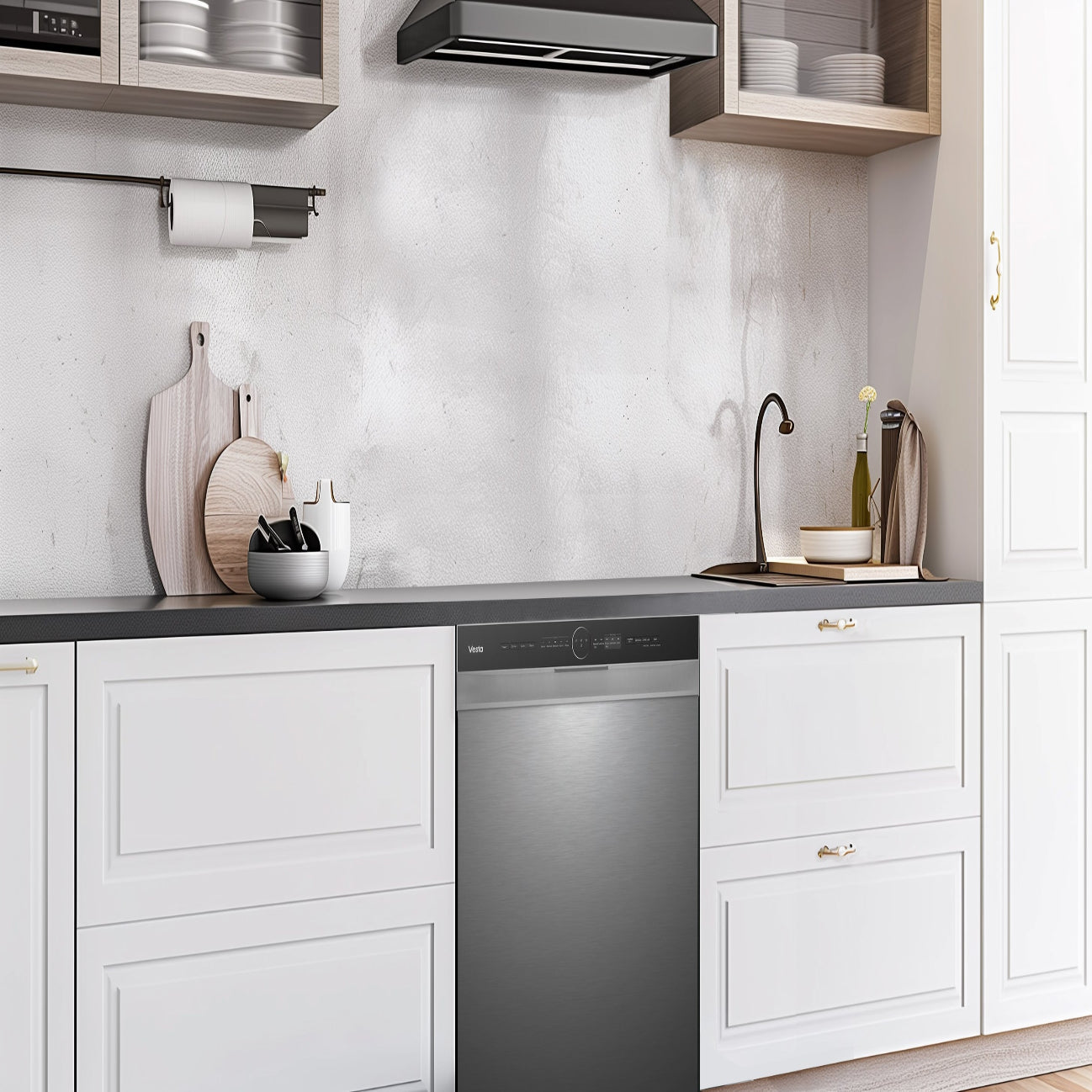 Vesta Melbourne 24" Tall Tub Hybrid Built-In Dishwasher