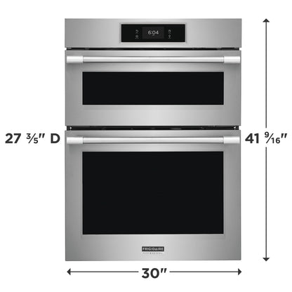 Frigidaire Professional 30" Electric Wall Oven and Microwave Combination with No Preheat + Air Fry