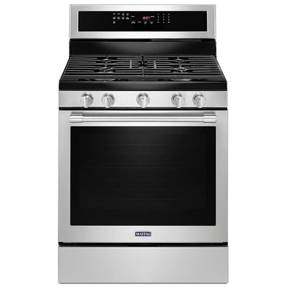Maytag 30 Inch Freestanding Gas Range, Fingerprint Resistant Stainles