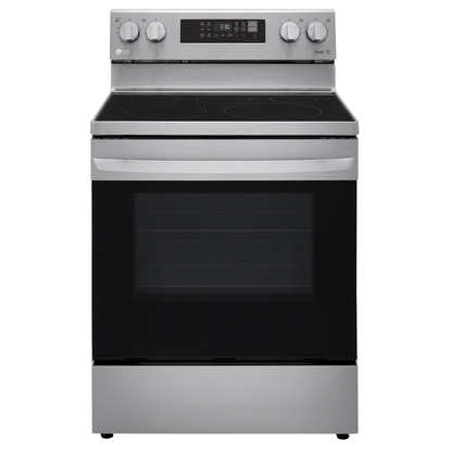 Whirlpool 30 Inch True Convection Electric Range, Black-on-Stainless