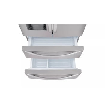 28 cu. ft. 4-Door French Door, Standard Depth, Ice & Water, Double Freezer, Stainless Steel