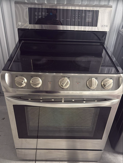LG Electric Range, Electric, 30 inch Exterior Width, Convection, 5 Burners, 6.3 cu. ft. Capacity, Storage Drawer, 1 Ovens, Stainless Steel colour