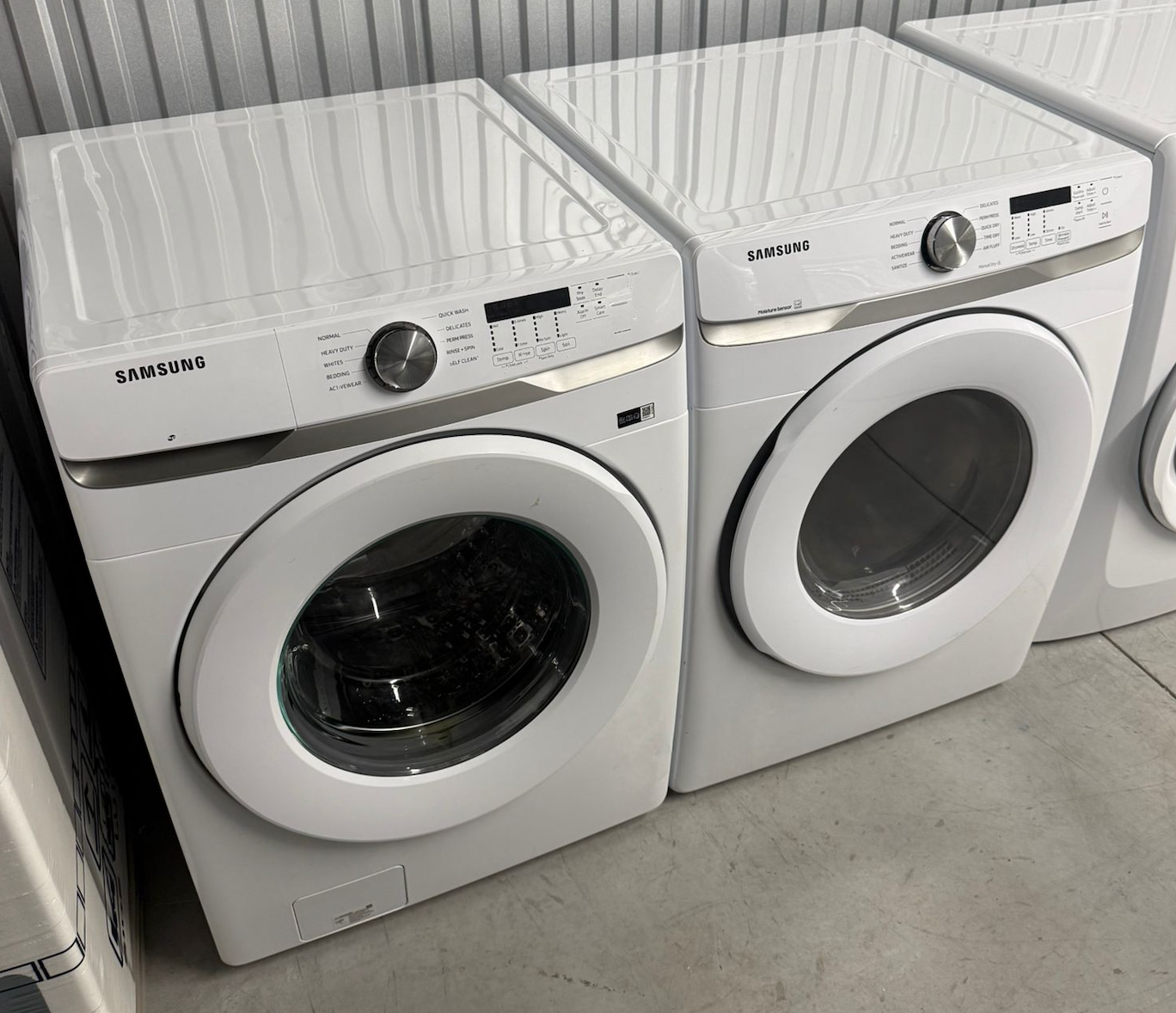 Samsung Set Front Load Washer & Dryer 27 Inch (Washer 5.2 cu ft, Dryer 7.5 cu ft)
