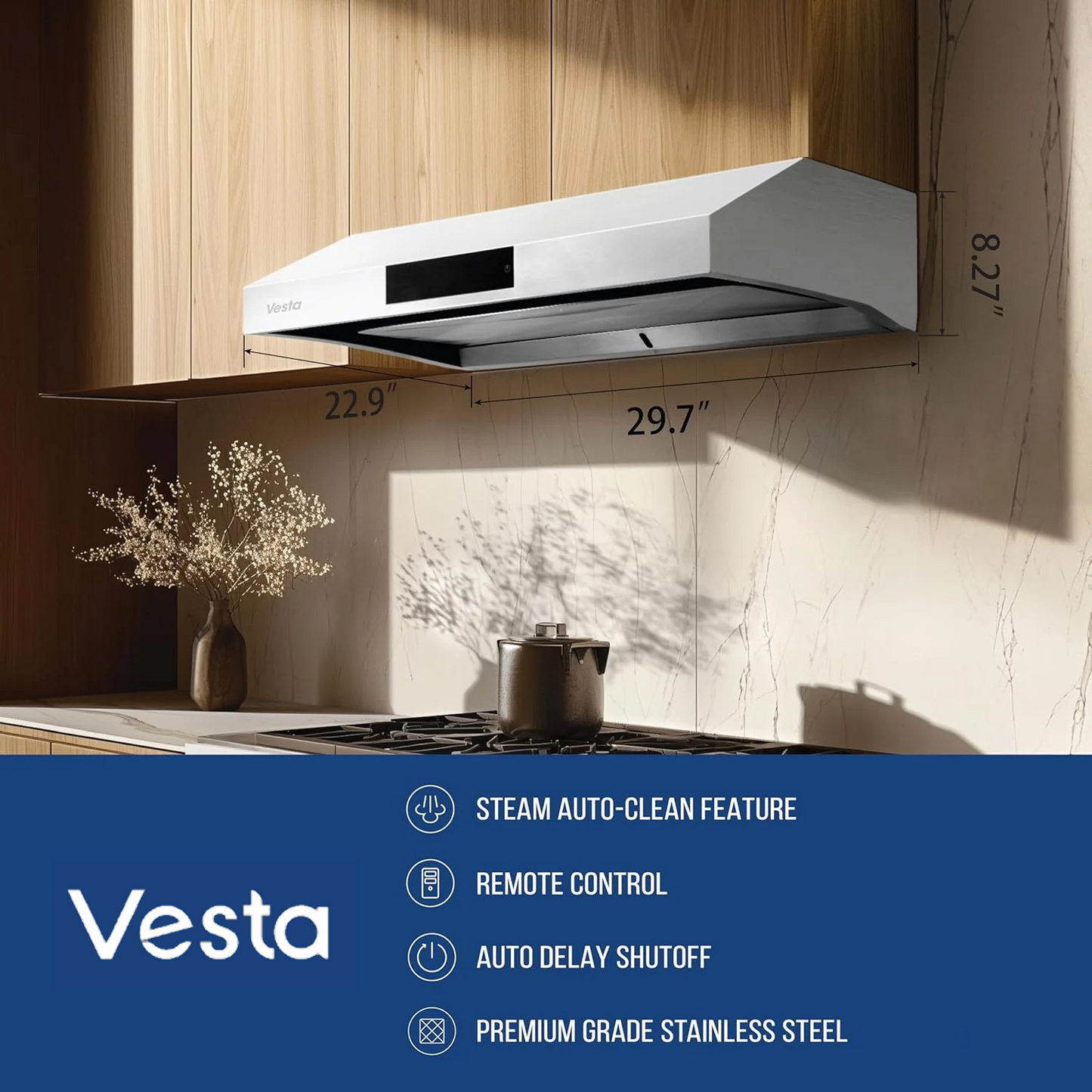 Vesta Surrey 30" Silver