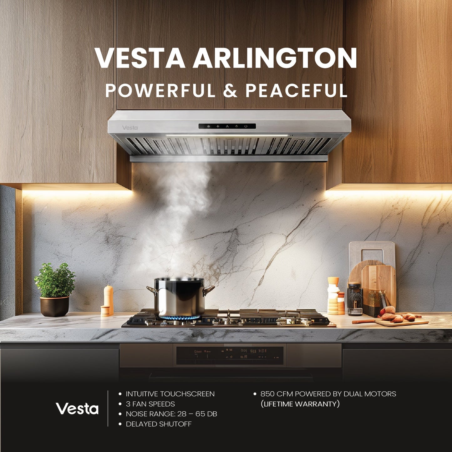 Vesta Arlington 30" Silver