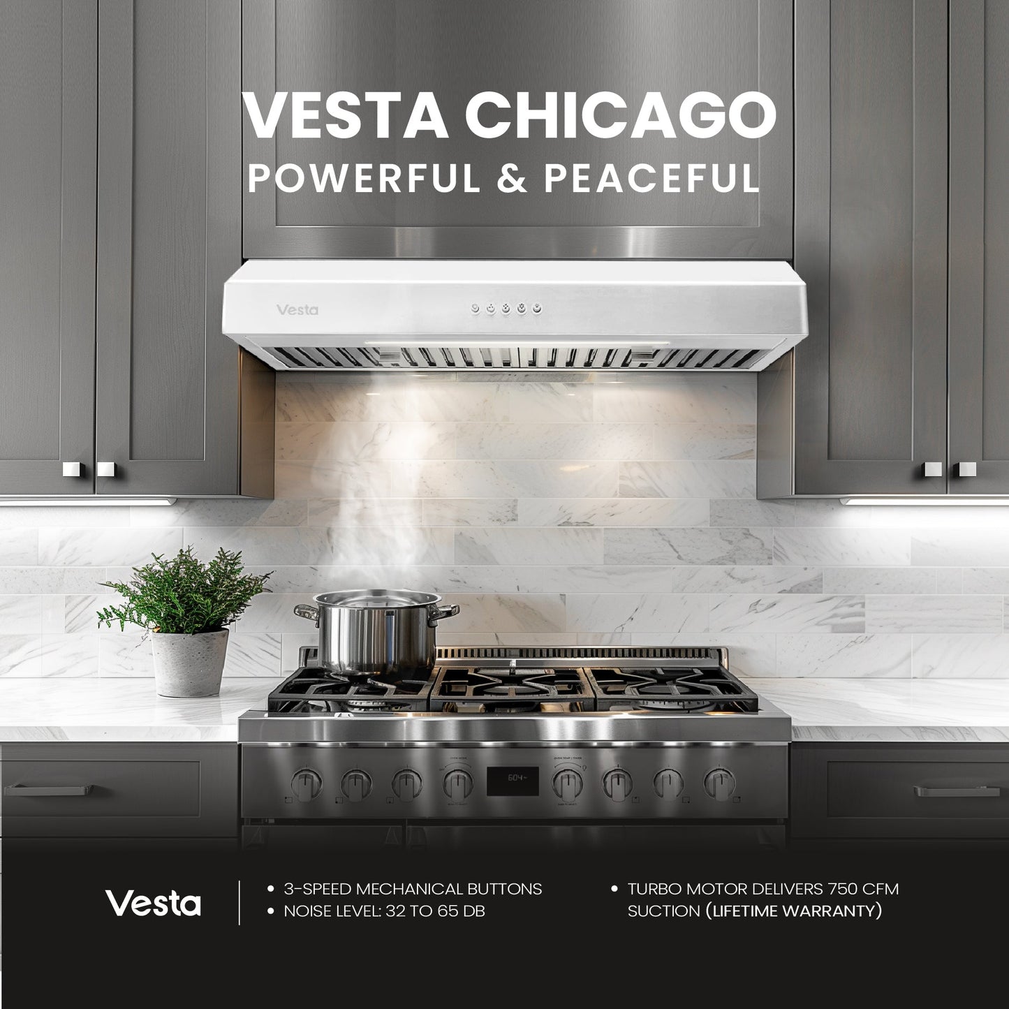 Vesta Chicago 30" White