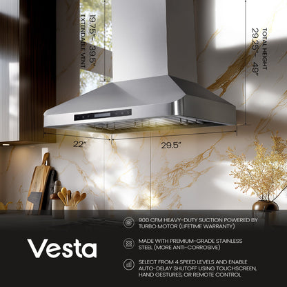 Vesta London 36" Silver