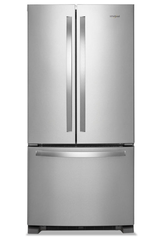 Whirlpool 33 Inch French Door Refrigerator, 22.1 cu. ft., Fingerprint Resistant Stainless Steel