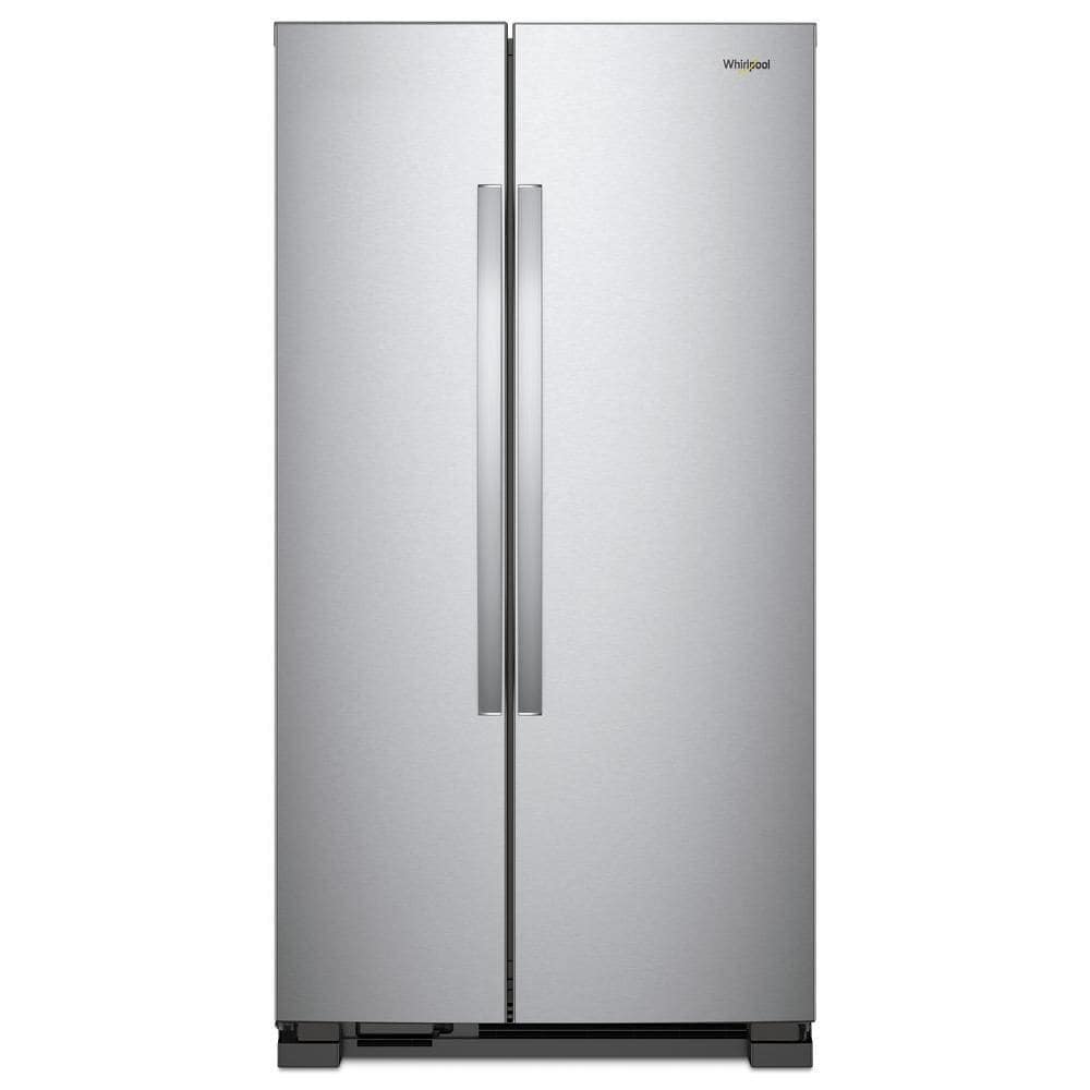 Whirlpool 33 Inch Side-by-Side Refrigerator, 21.7 cu. ft., Stainless Steel
