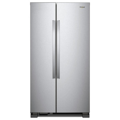 Whirlpool 33 Inch Side-by-Side Refrigerator, 21.7 cu. ft., Stainless Steel