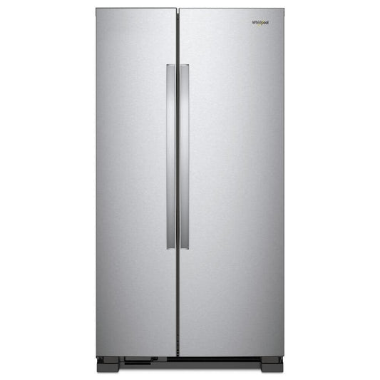 Whirlpool 33 Inch Side-by-Side Refrigerator, 21.7 cu. ft., Stainless Steel