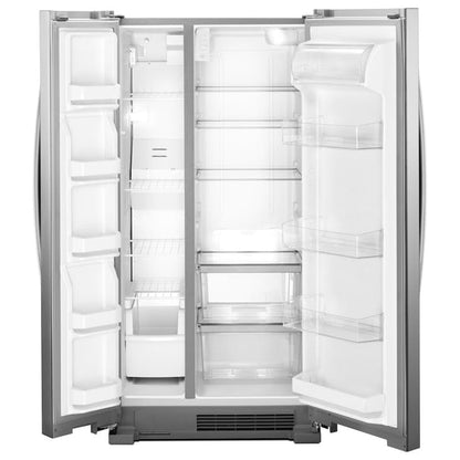 Whirlpool 33 Inch Side-by-Side Refrigerator, 21.7 cu. ft., Stainless Steel