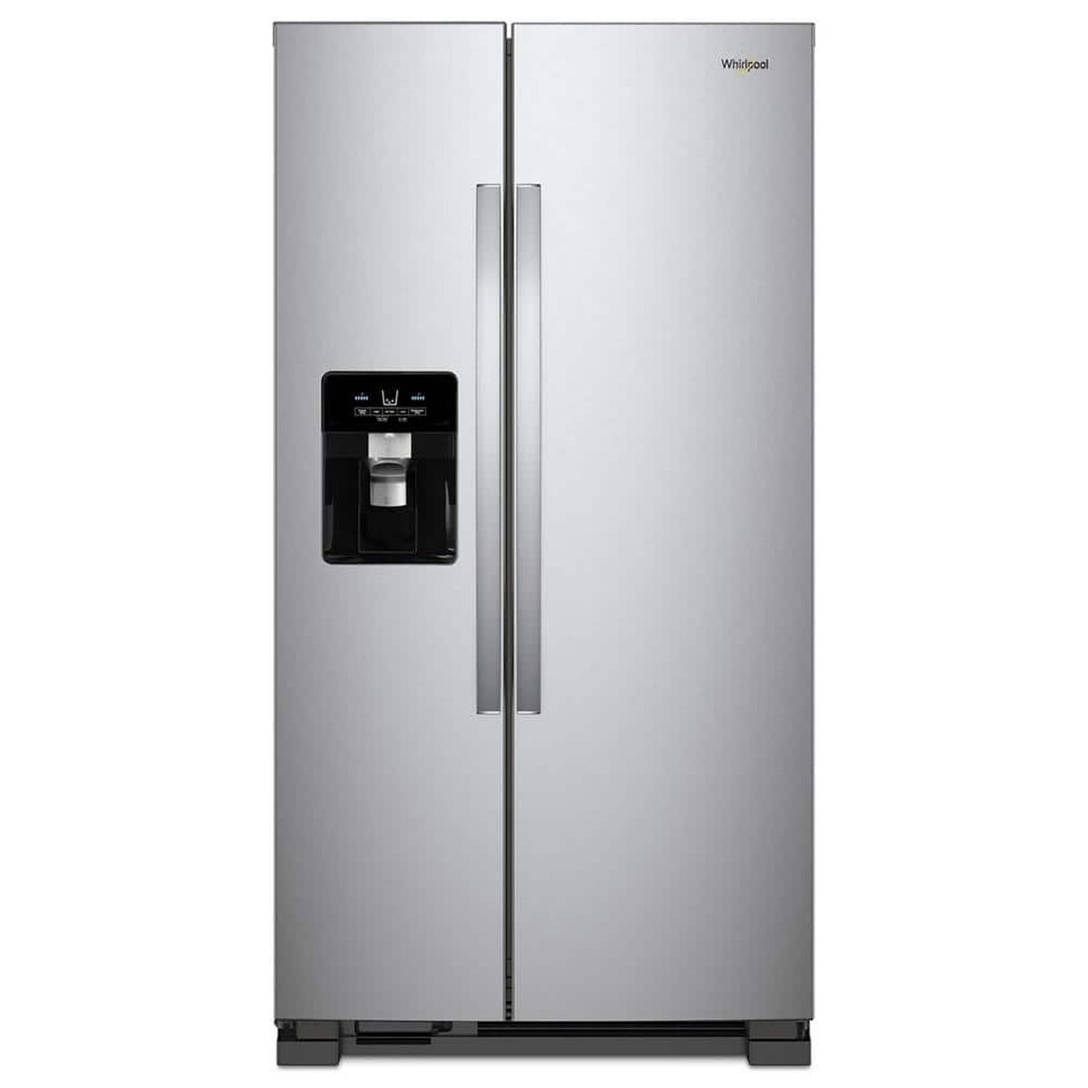 Whirlpool 33 Inch Side-by-Side Refrigerator, 21 cu. ft., Fingerprint Resistant Stainless Steel