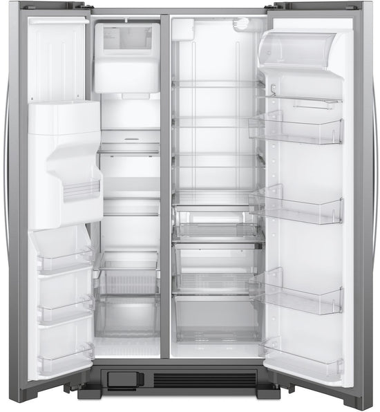 Whirlpool 33 Inch Side-by-Side Refrigerator, 21 cu. ft., Fingerprint Resistant Stainless Steel