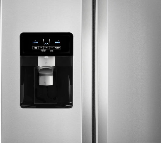 Whirlpool 33 Inch Side-by-Side Refrigerator, 21 cu. ft., Fingerprint Resistant Stainless Steel