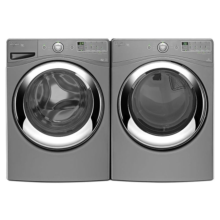 Whirlpool Dryer, 27 inch Width, 7.4 cu. ft. Capacity, 4 Temperature Settings, Stackable, Chrome Shadow colour
