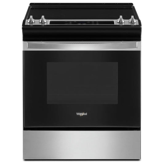 Whirlpool 30 Inch Slide-In Electric Range, Stainless Steel