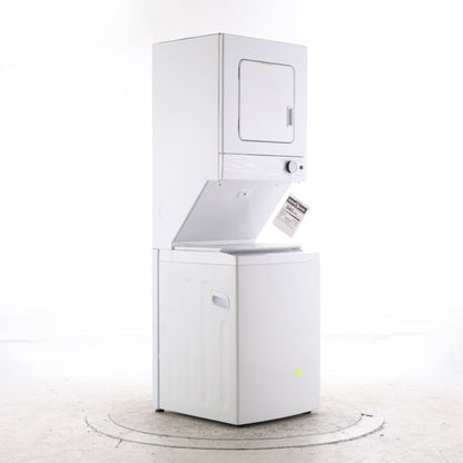 Whirlpool Stacked Washer & Electric Dryer, White