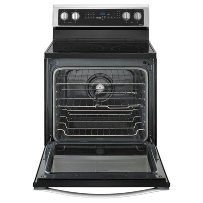Whirlpool 30 Inch True Convection Electric Range, Black-on-Stainless