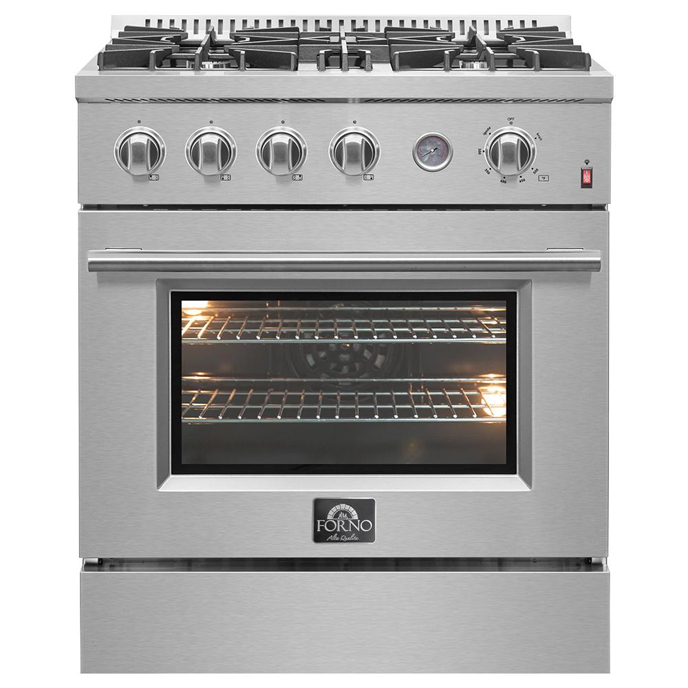 Forno Marco 30 Inch Freestanding Natural Gas Range with 4.32 cu. ft. Convection Oven